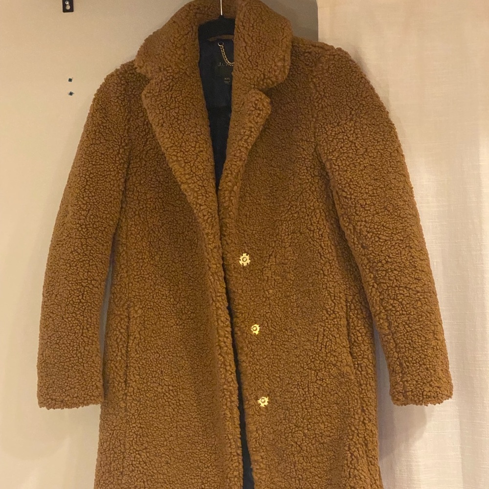 J.crew teddy coat xxs worn once